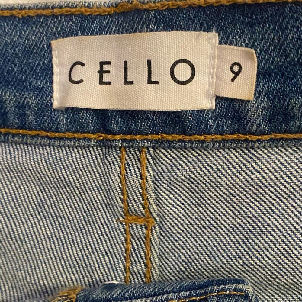 Cello Medium Wash Patchwork Dad Jeans Size 9 - image 3